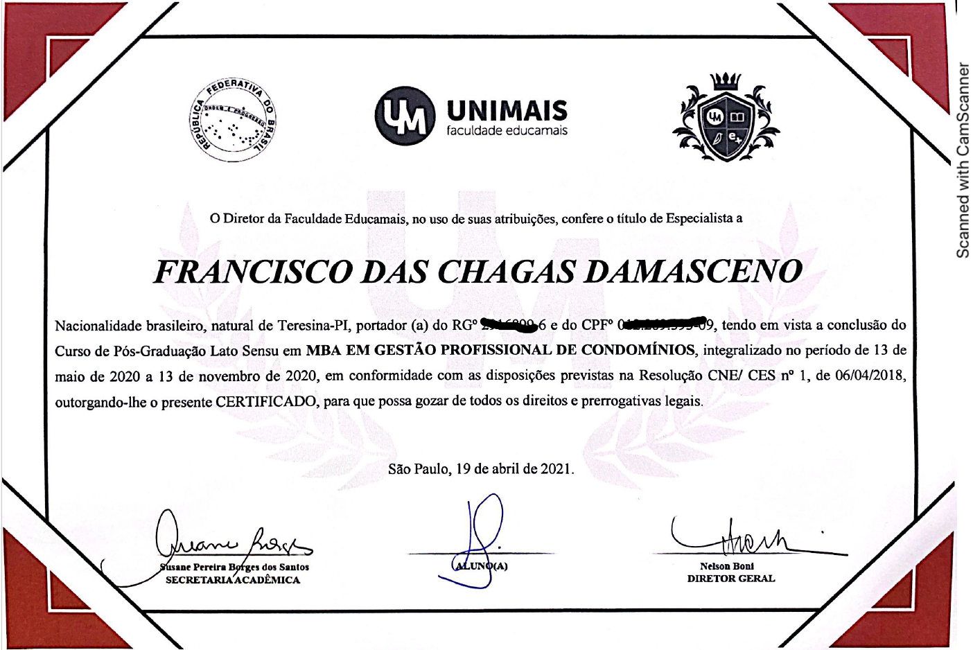 MBA em Gestão Profissional de Condomínios
