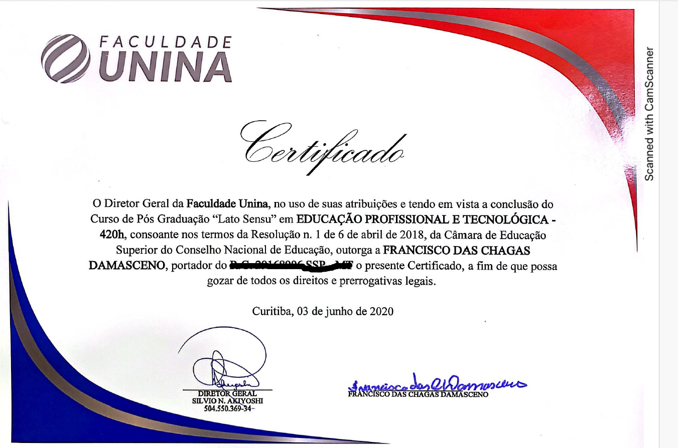 Pós-Graduação em Educação Profissional e Tecnológica